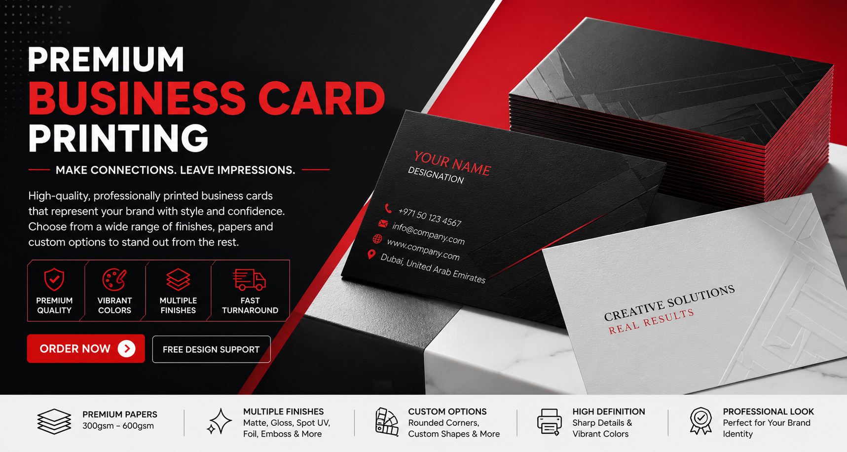 Premium Business card at affordable price in dubai